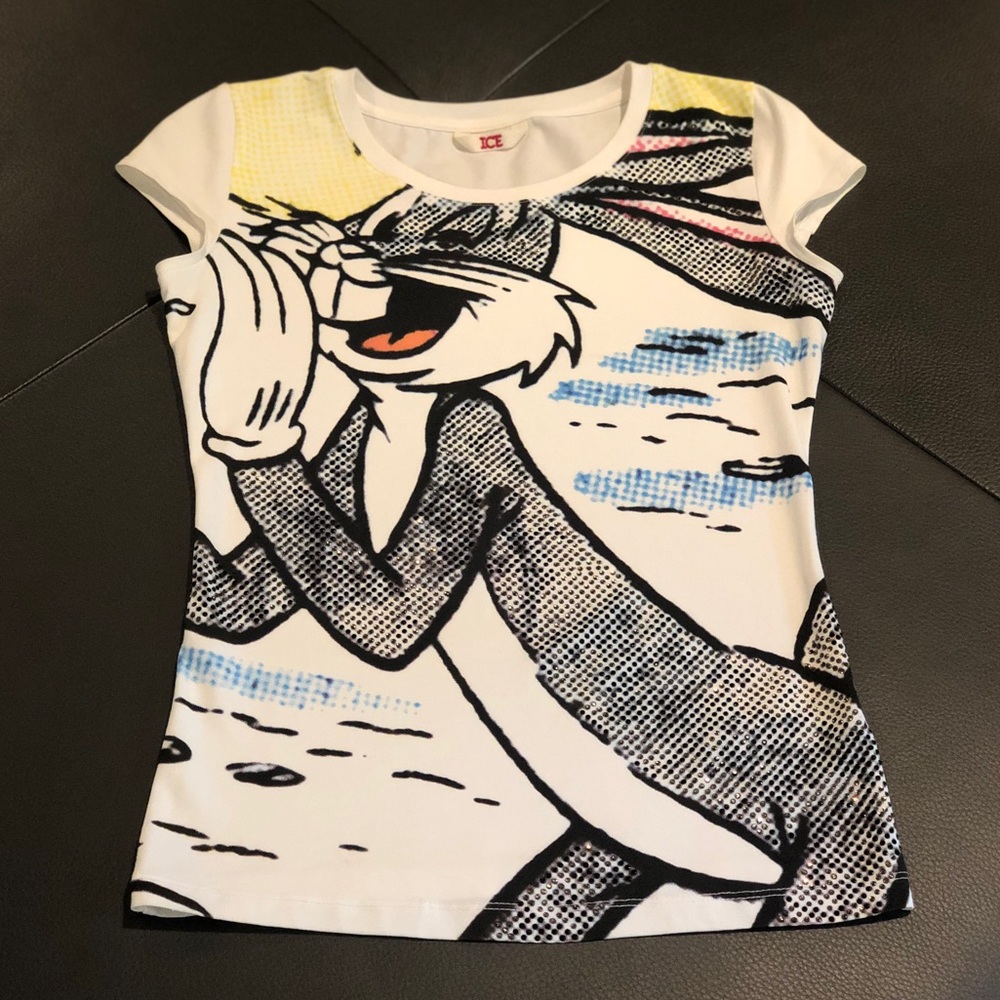 🔹ICEBERG BUNNY  Tee/ Decorated with Crystals